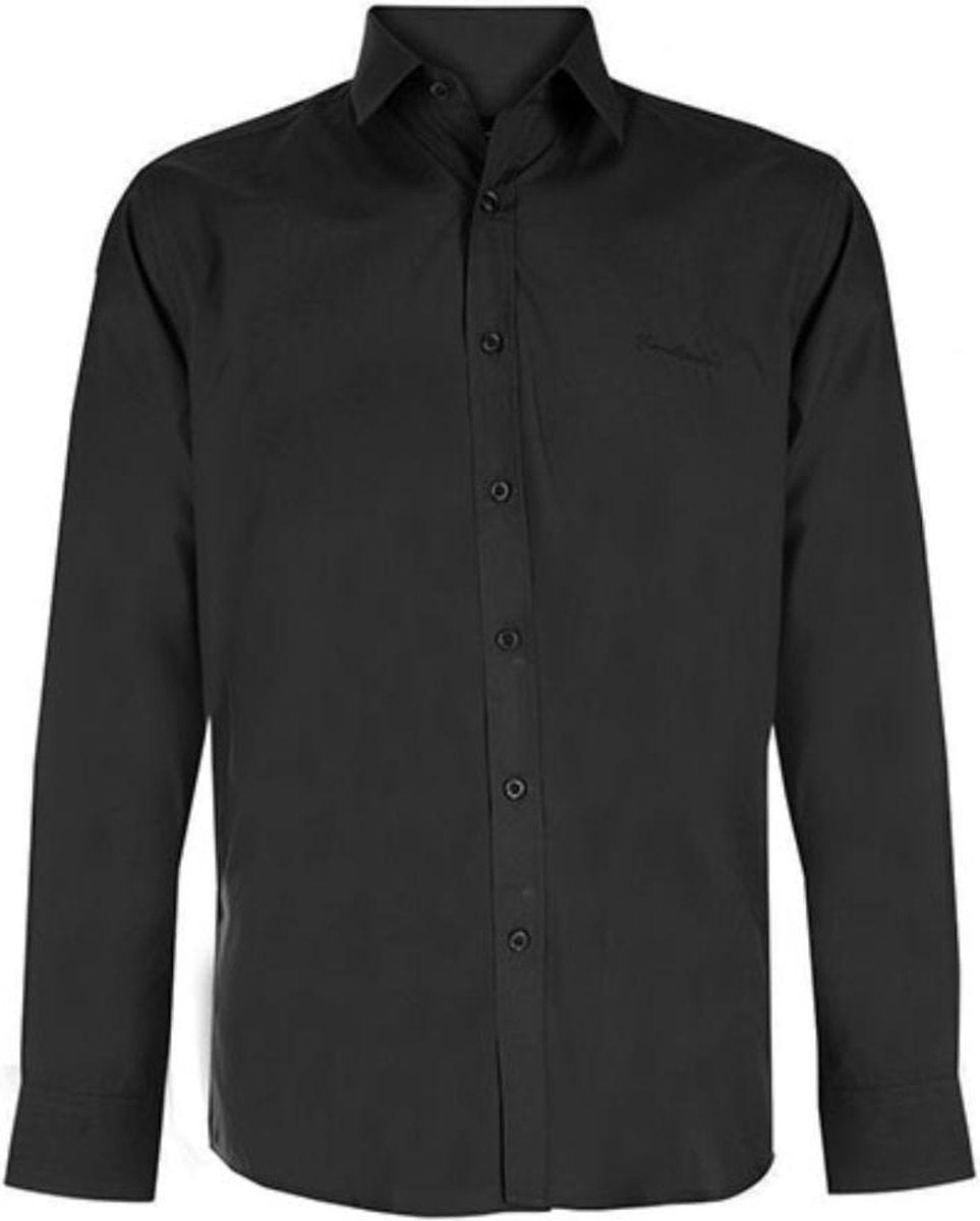 Pierre Cardin Overhemd - Zwart - Maat L - Stijlvolle Overhemden