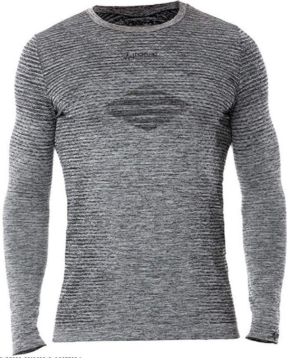 Iron-ic Sportshirt Heren Polypropyleen/polyester Grijs Maat L/xl