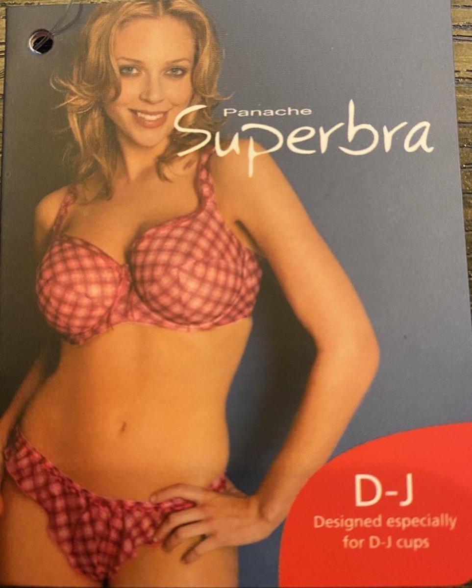 Panache superbra Lingerie Fiesta BH - underwired balconnet bra - ivory fuchsia - maat F85
