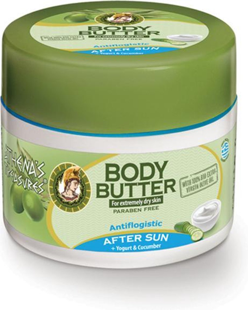 Pharmaid Athenas Treasures Body Butter Aftersun Joghurt en Komkommer 200ml | Olijfolie
