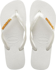 Havaianas - Top Logo Metallic - Wit - Dames - maat  39 - 40