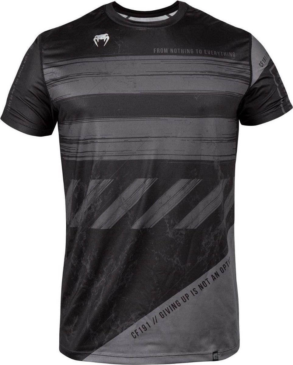 Venum AMRAP Dry-Tech T-Shirt Zwart met grijs - M