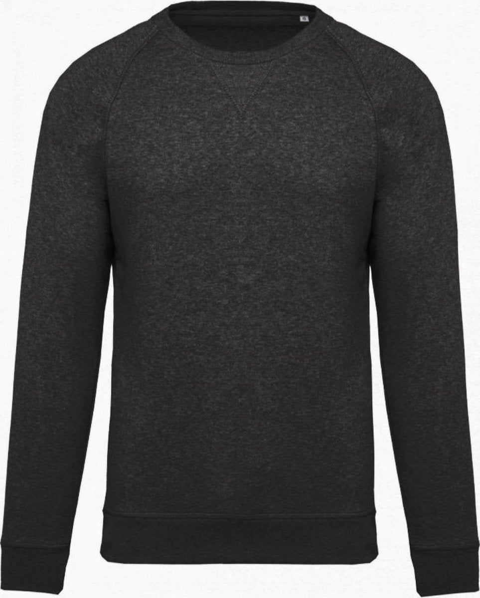 Sweater bio raglanmouwen kinderen Zwart Maat 6/8 jaar