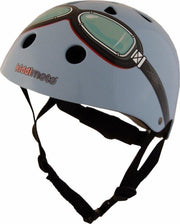Fietshelm Peuter Blauw met Bril | Kiddimoto