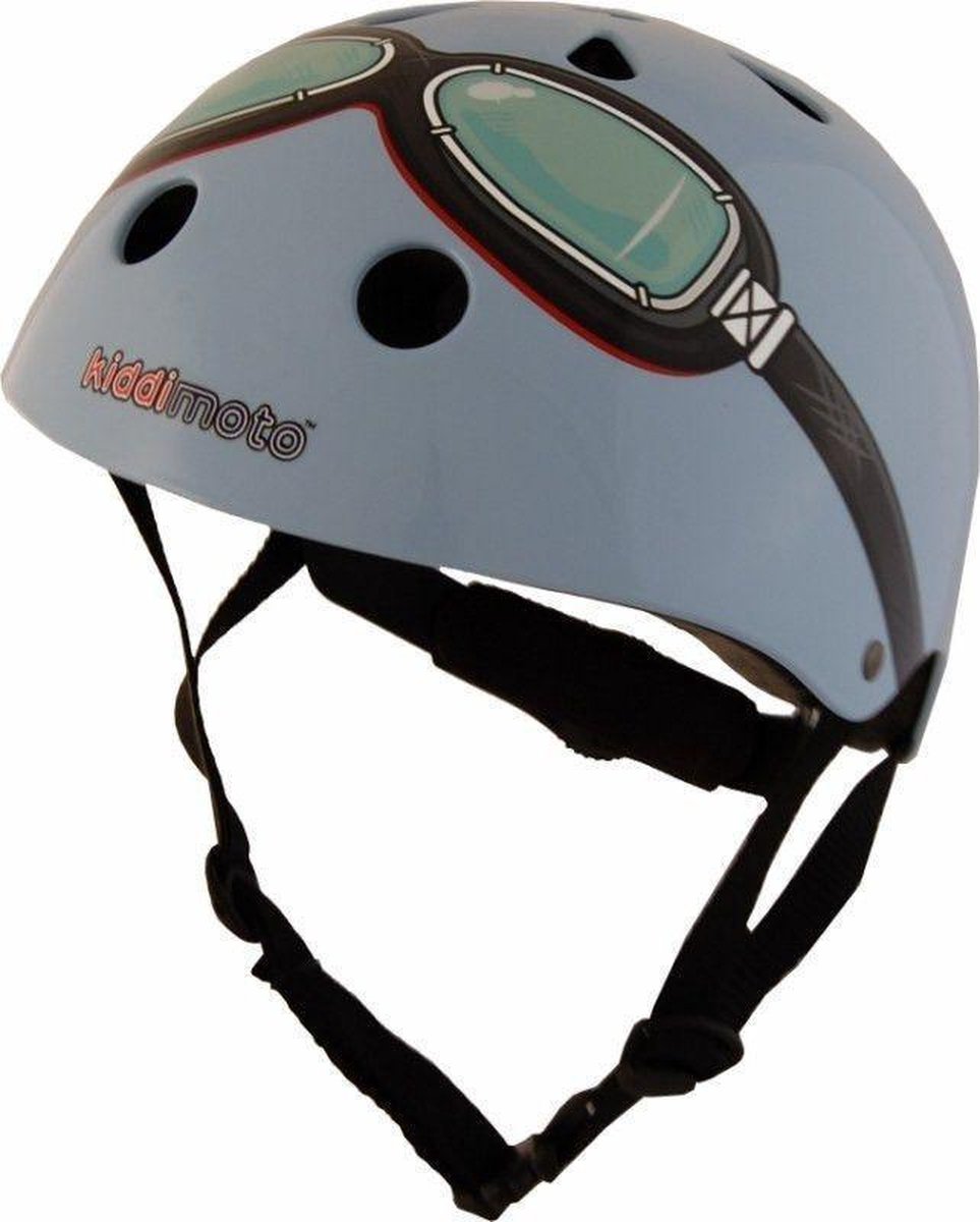 Fietshelm Peuter Blauw met Bril | Kiddimoto