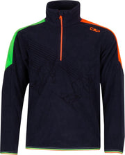 CMP Wintersportpully - Maat 164  - Jongens - donker blauw/groen/oranje