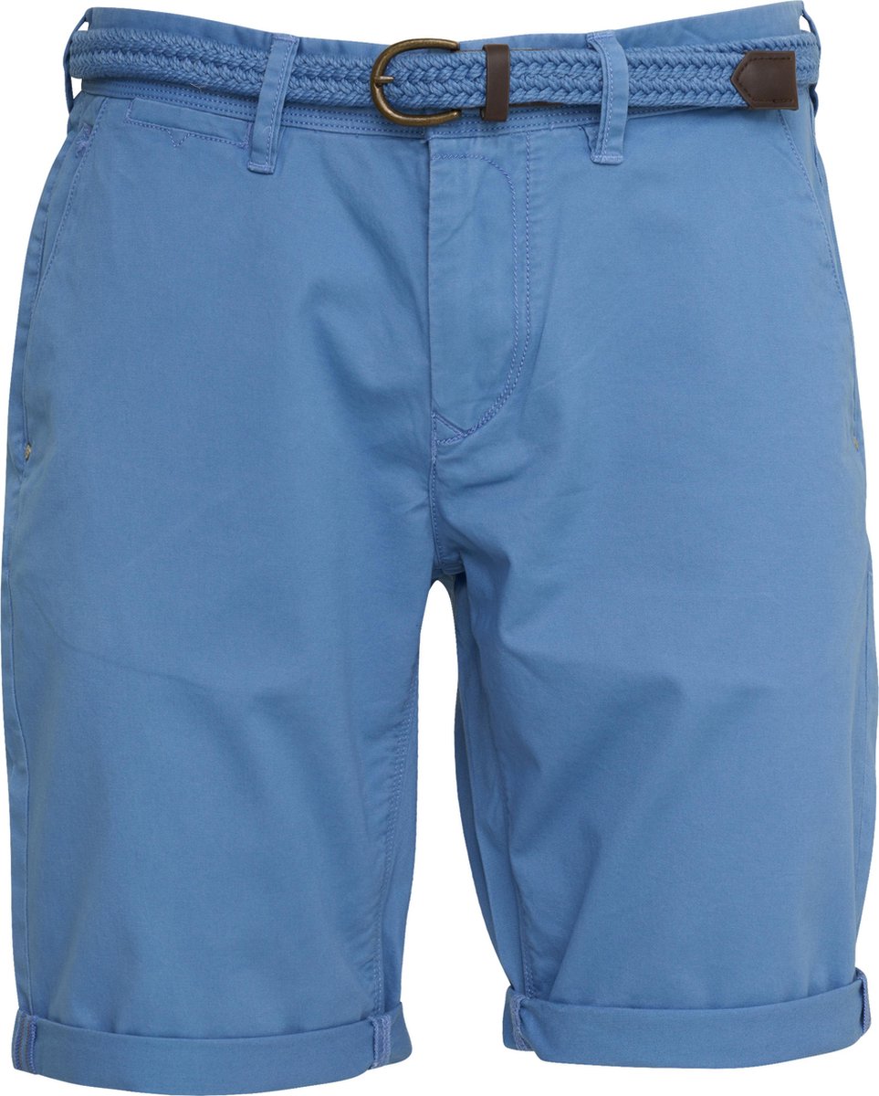 Vanguard - Heren Shorts Short Stretch Twill Peyote - Blauw - Maat 32