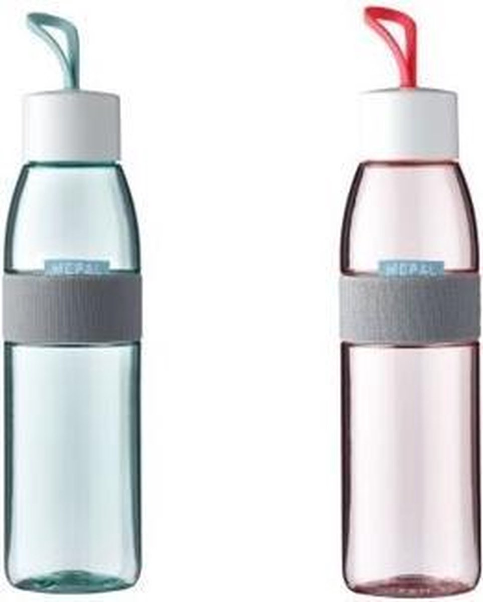 Mepal Waterflessen Voordeelset Groen en Roze 500ML