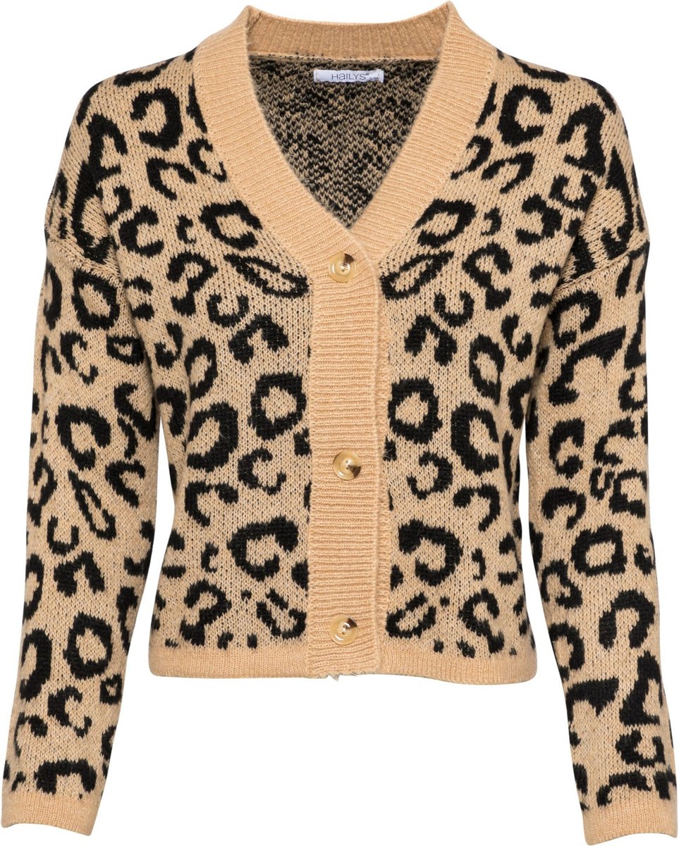 Hailys gebreid vest Bruin-M/L