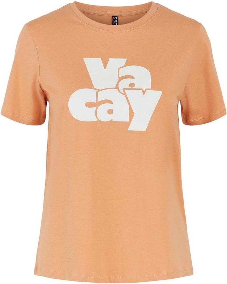 Pctamaris Ss Print Tee Bc 17114616 Sandstone/vacay-clou