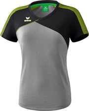 Erima Premium One 2.0 Dames T-Shirt - Voetbalshirts  - grijs donker - 48