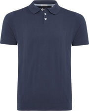 Trevor | Pullover polo stijl katoen/kasjmier indigo