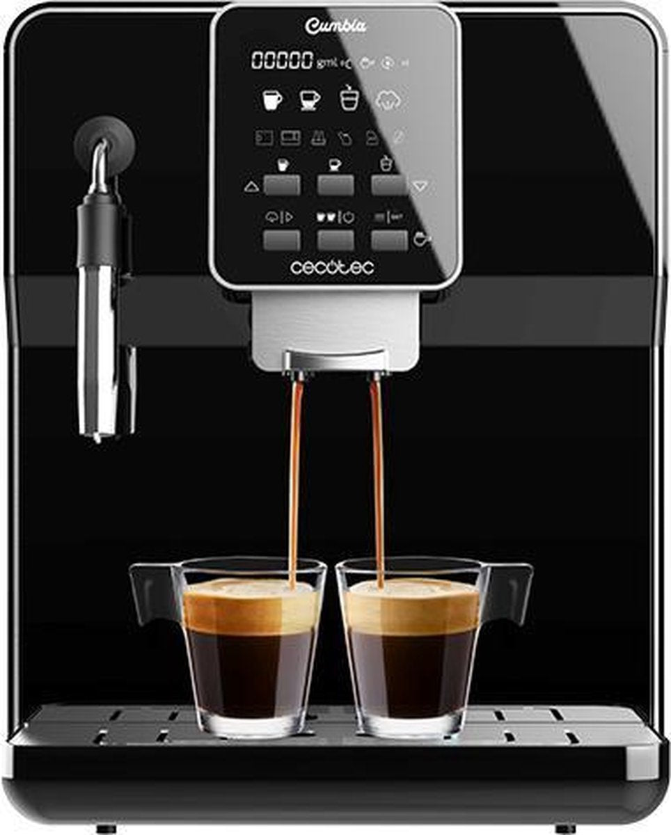 Cecotec Koffiemachine met bonen Volautomaat - Volledig instelbaar Espressomachine met LCD - Koffiezetapparaat - Zwart