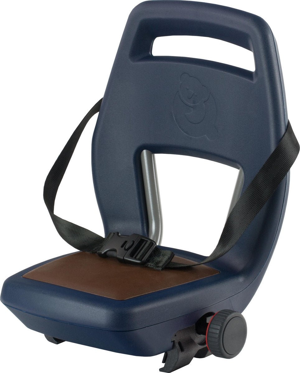Qibbel 6+ Junior Fietsstoeltje Achter - Blauw met bruin kussentje