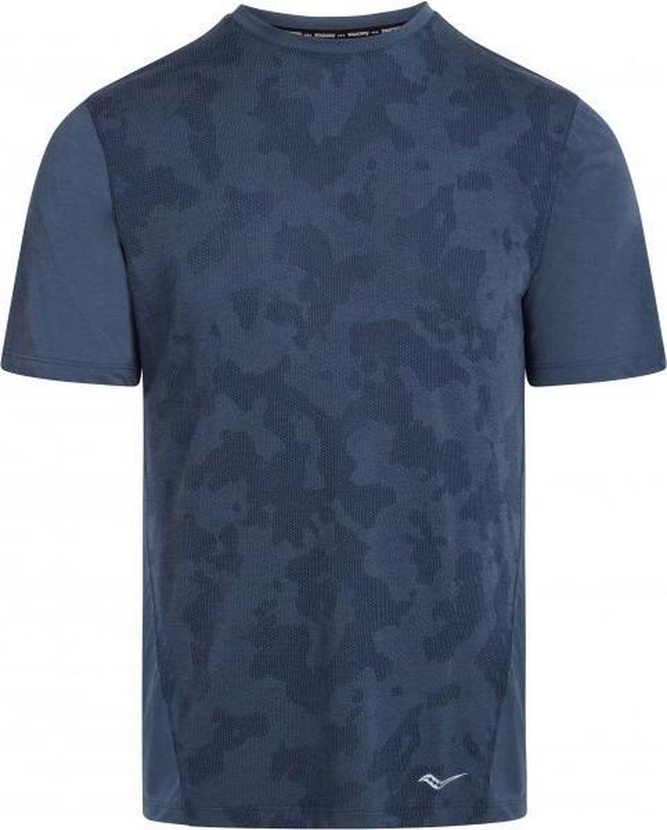 Saucony Ramble Shirt Heren - blauw - maat M