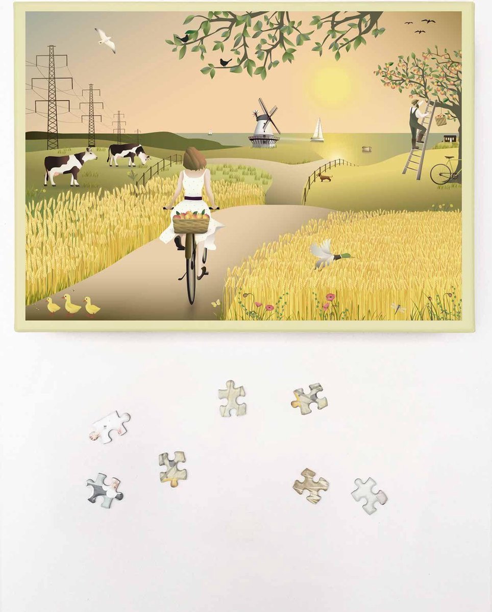 Vissevasse puzzel 1000 stukjes volwassenen - Landschap - A Fine Day - 63 x 45 cm