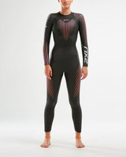 2XU P:1 Propel Wetsuit Zwart/Sunset Ombre Wetsuit - Dames | Swim Chicky & Swim Hunky