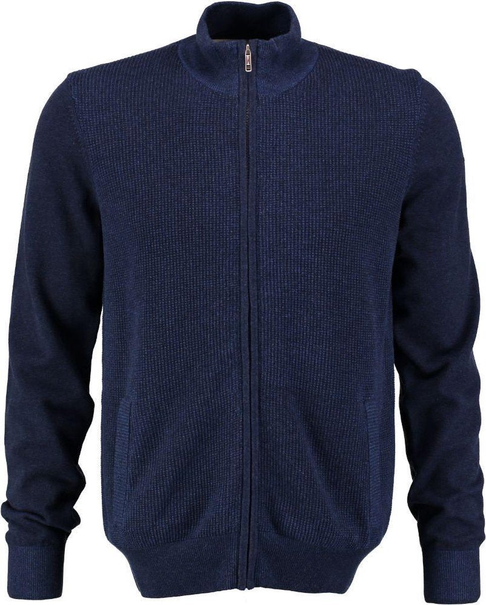 BlueFields blauw vest katoen - Maat S