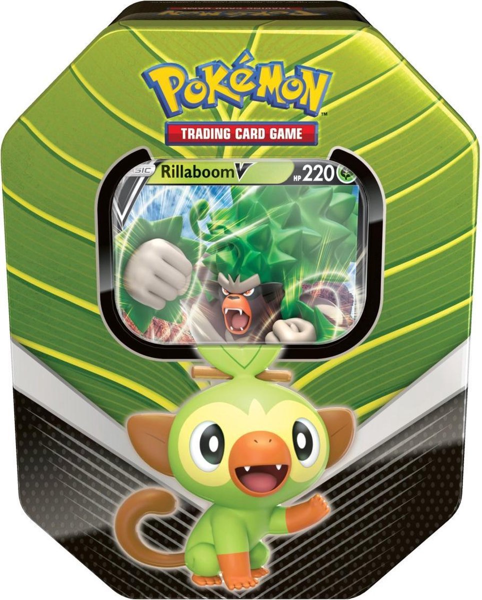 Pokémon -  Grookey Galar Partners Spring Tin 2020 Rillaboom V - Pokémon kaarten