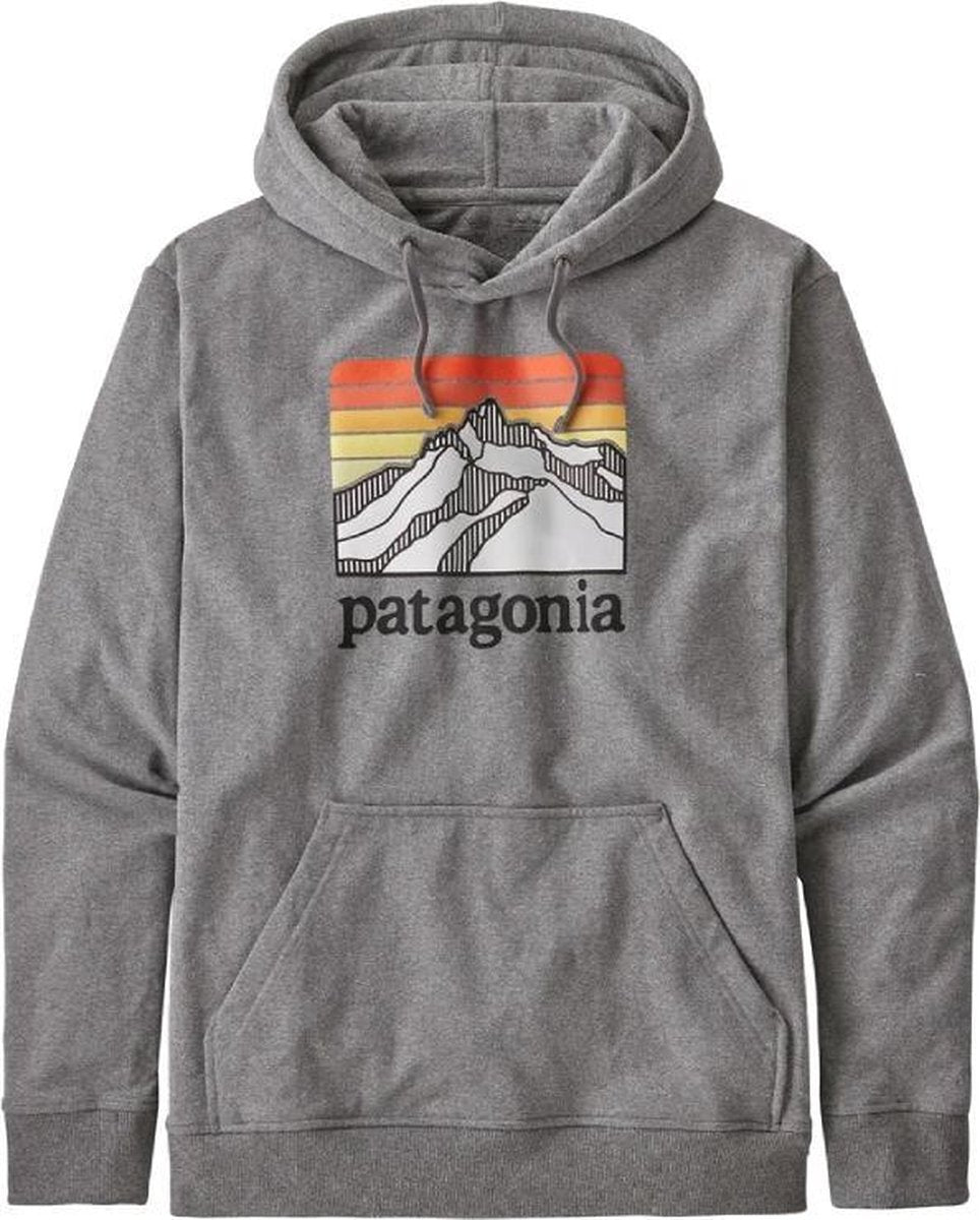 Patagonia Line Logo Ridge heren casual sweater grijs