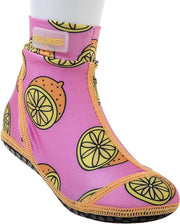 Duukies - Meisjes UV-strandsokken - Pink Lemon - Roze - maat 26-27EU
