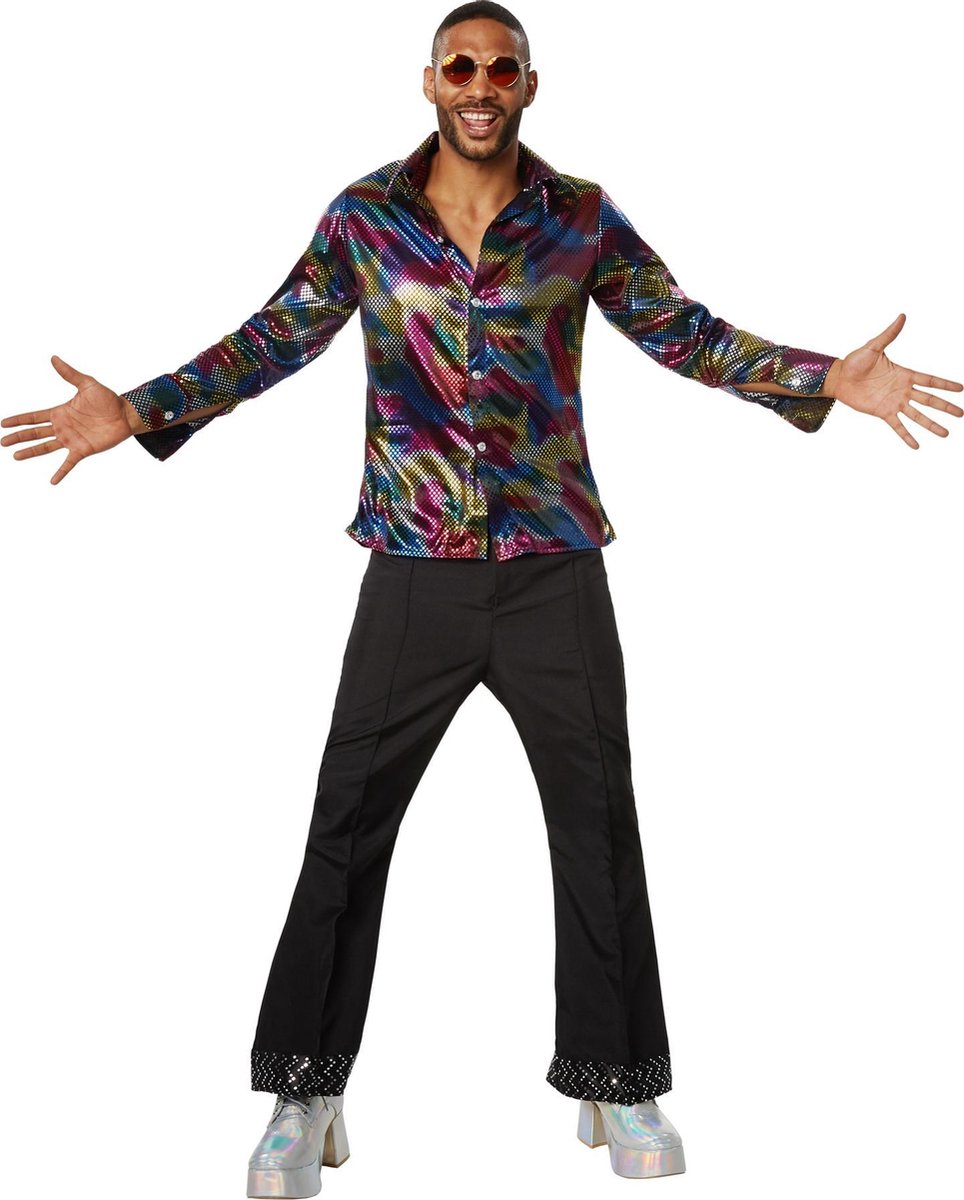 dressforfun - Disco king M  - verkleedkleding kostuum halloween verkleden feestkleding carnavalskleding carnaval feestkledij partykleding - 302166