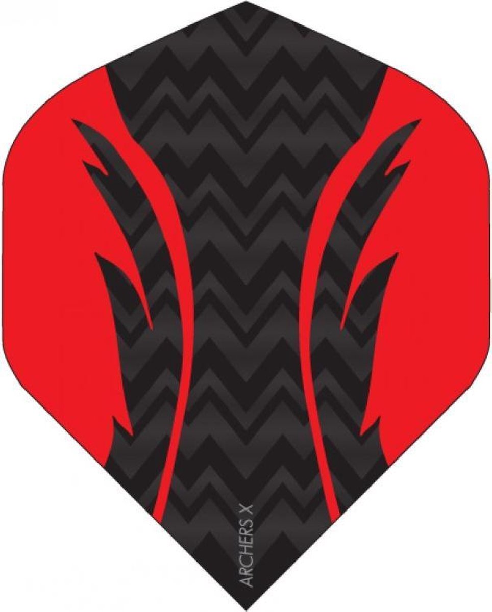 ARCHERS XP100 VISION FLIGHTS ZWART/ROOD