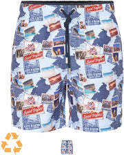 Ramatuelle Zwembroek Heren - Cote d'Azur Zwembroek - Maat M  - Kleur  Licht blauw / Celeste