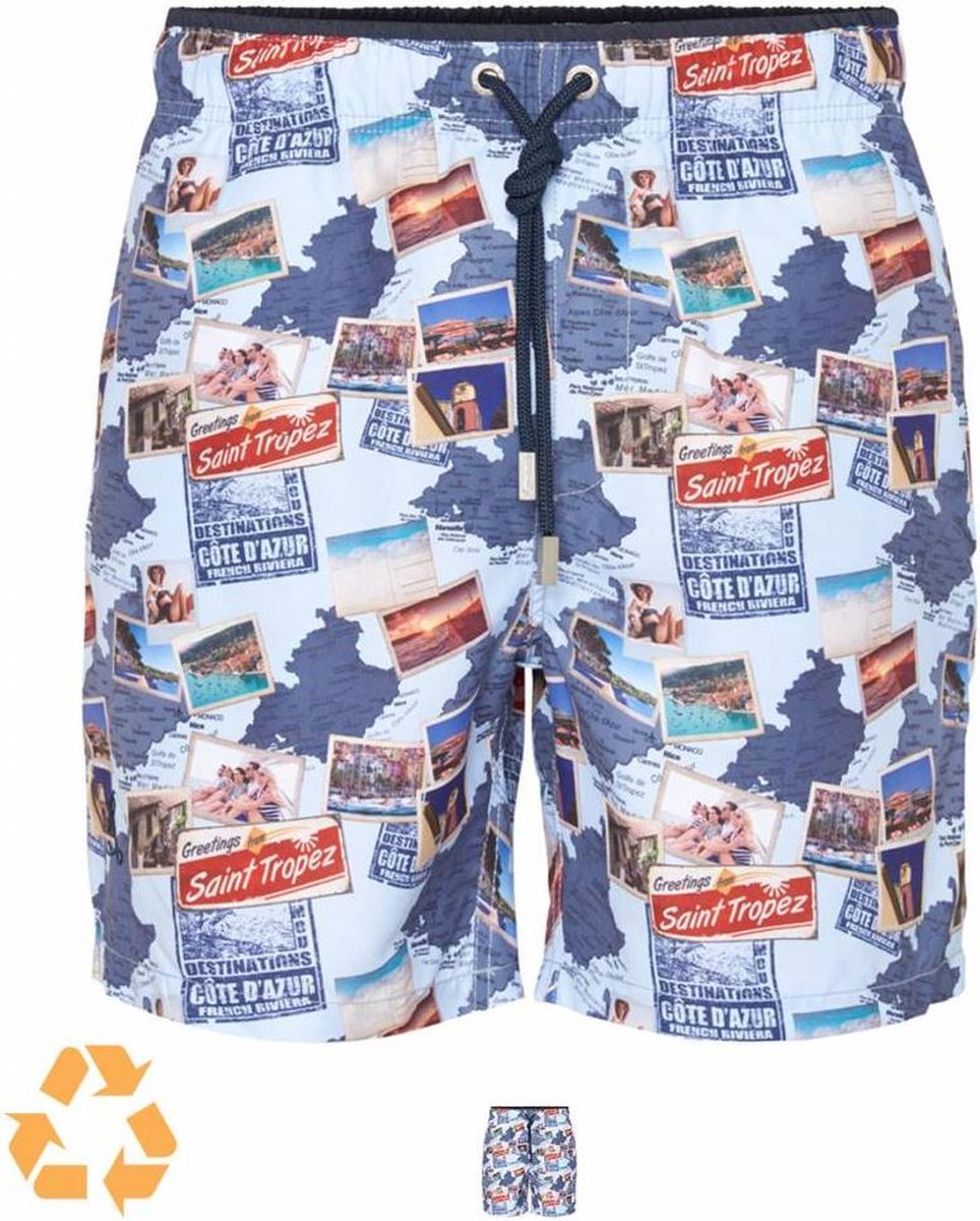 Ramatuelle Zwembroek Heren - Cote d'Azur Zwembroek - Maat M  - Kleur  Licht blauw / Celeste