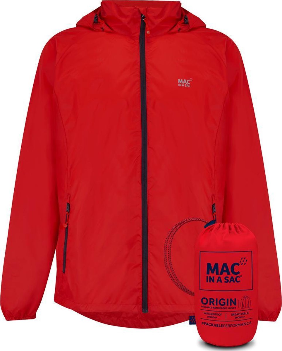Mac in a Sac Origin 2 Regenjas Unisex - Rood - Maat XS