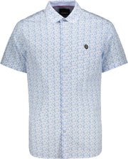 Shirt Ss Fish Print Tw11210 Serenity 528