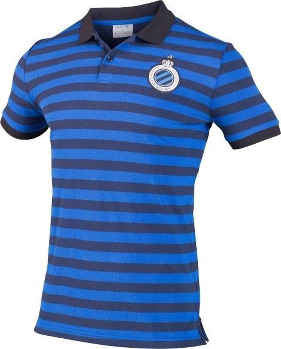 Macron Club Brugge Polo strepen Senior 2019/2020 - Maat S