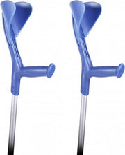 Elleboogkrukken Open Manchet Blauw