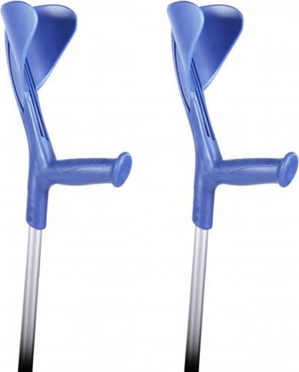 Elleboogkrukken Open Manchet Blauw