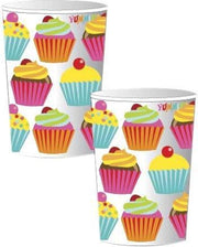 Verjaardags Bekers Cupcake 250ml 8st