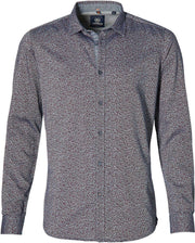 Lerros Overhemd - Modern Fit - Bordeaux - 3XL Grote Maten