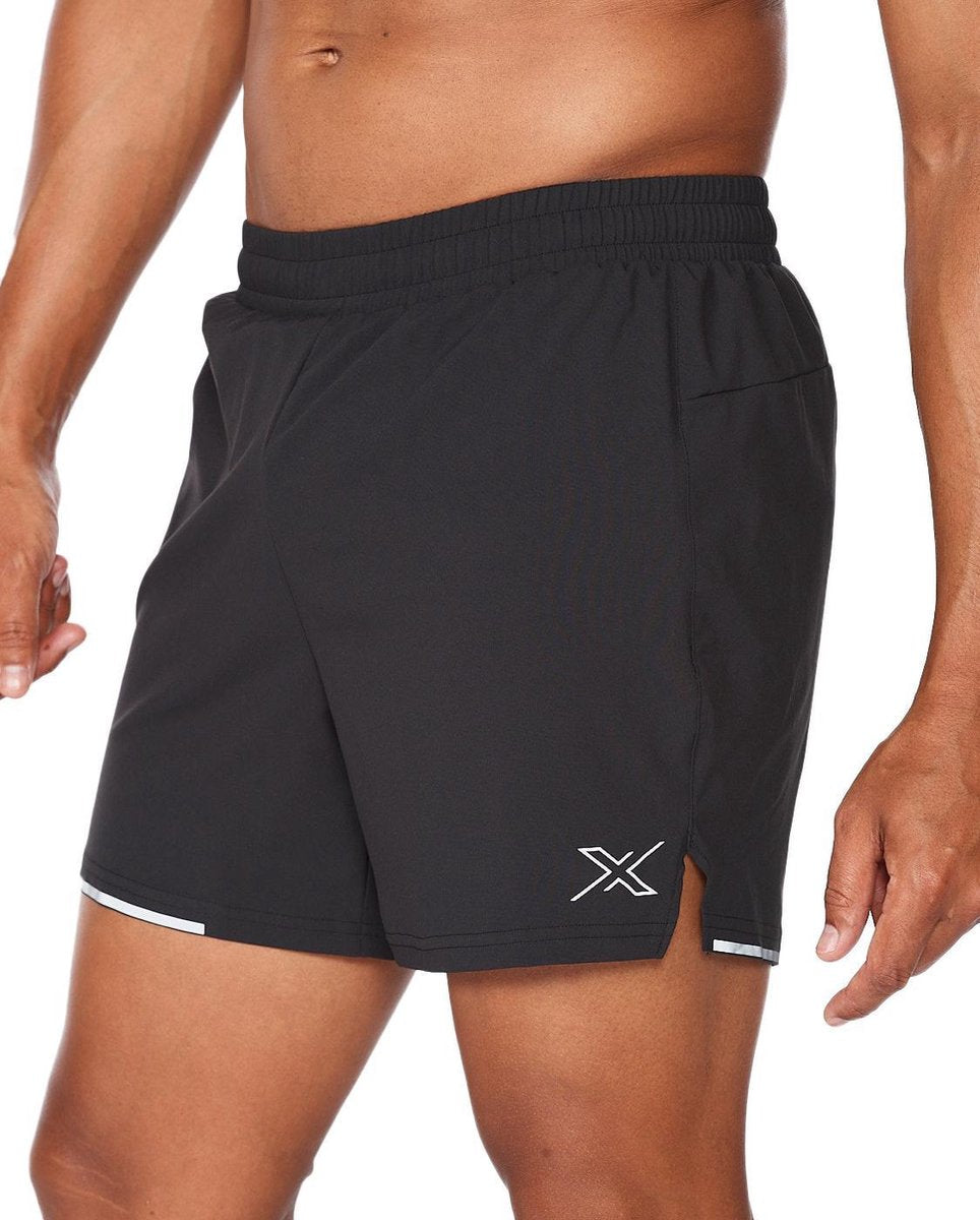 2xu Hardloopshort aero 5 Inch Heren Polyester Zwart Maat Xl