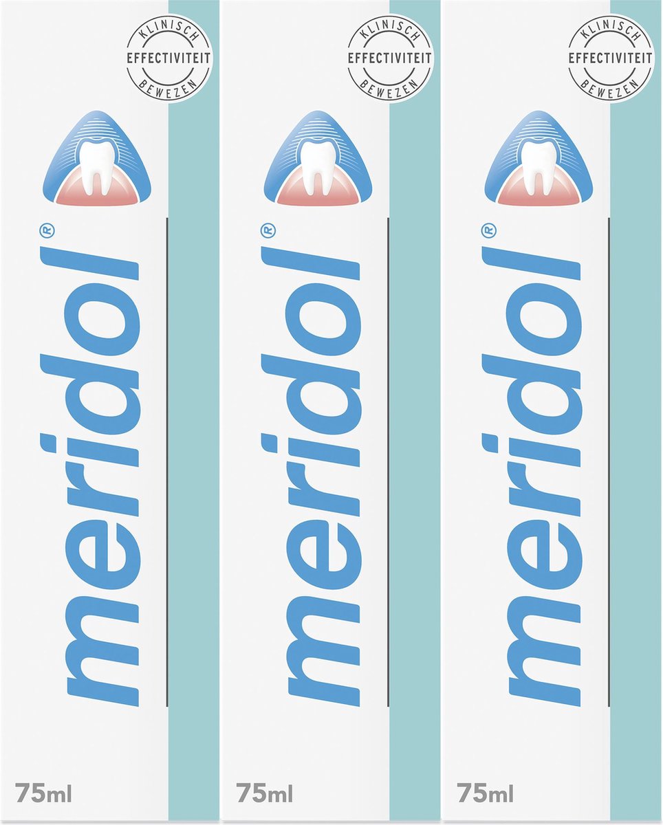 Meridol Tandvlees Tandpasta 3 x 75ml - Voordeelverpakking