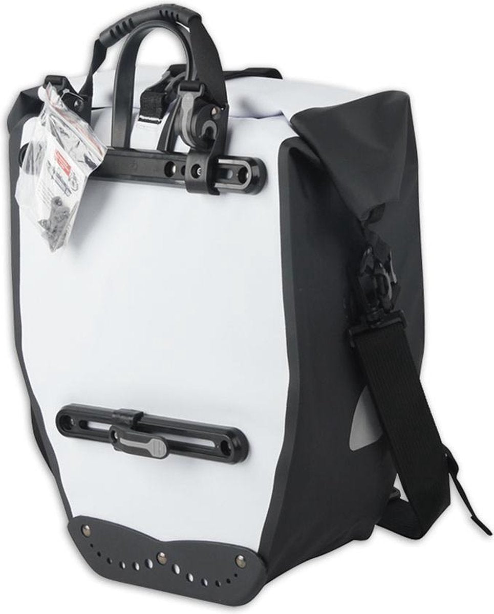 Lynx Waterdichte Fietstas Tarpaulin XL 25 Liter - Wit