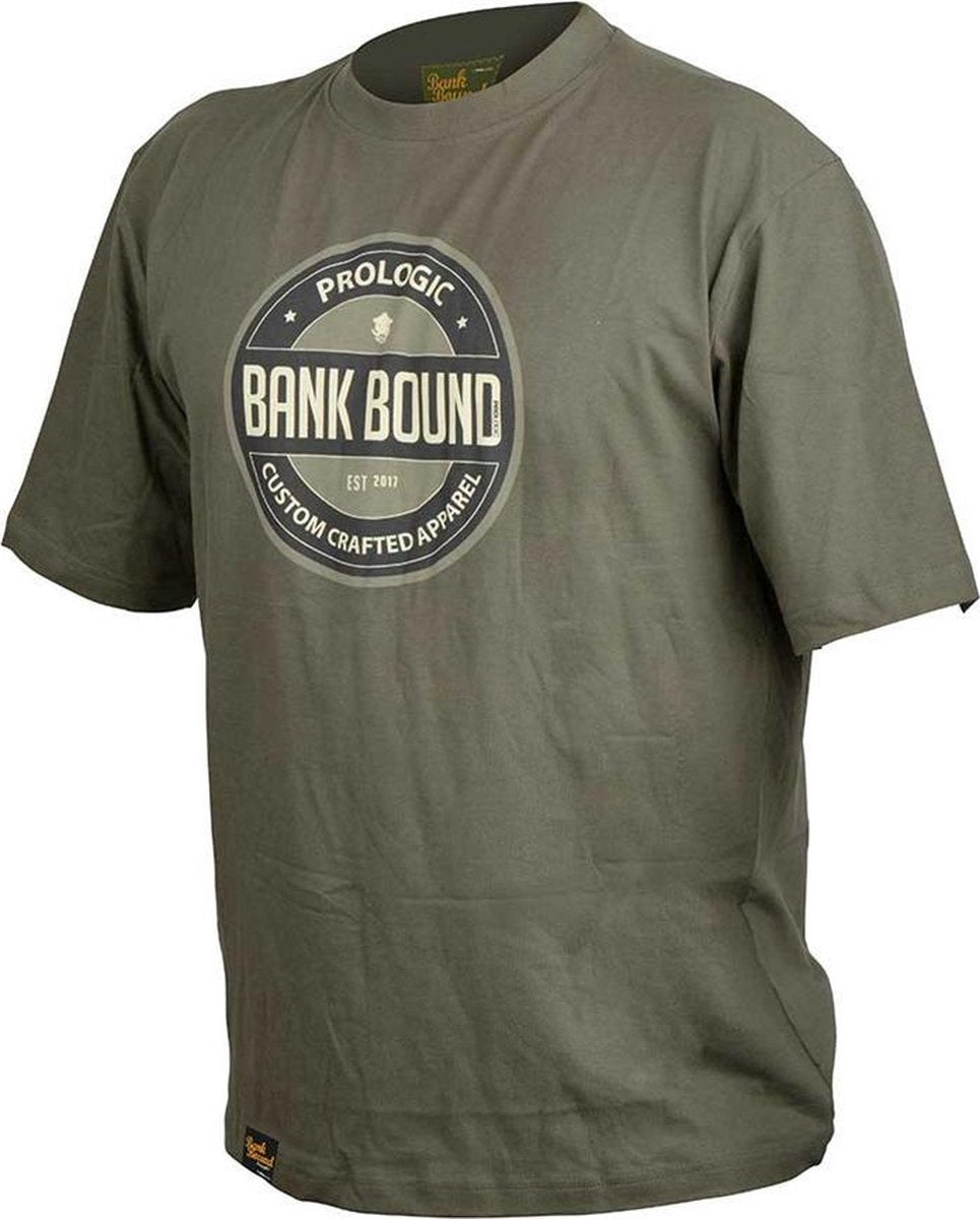 Prologic Bank Bound Badge Tee - Groen - Maat L