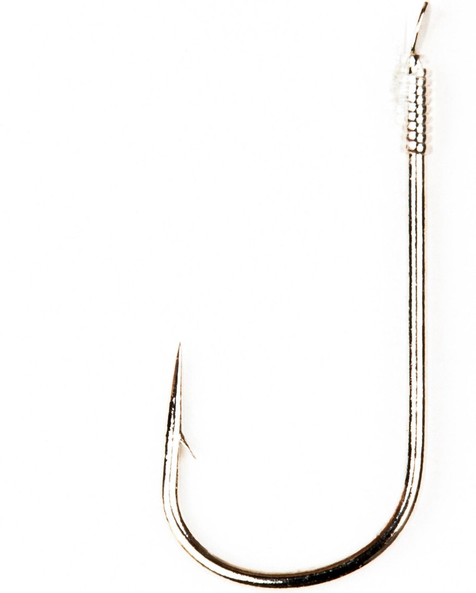 Gamakatsu 1310N Bream - Onderlijn - 45cm - Haakmaat 14 - 10 stuks - Zilver
