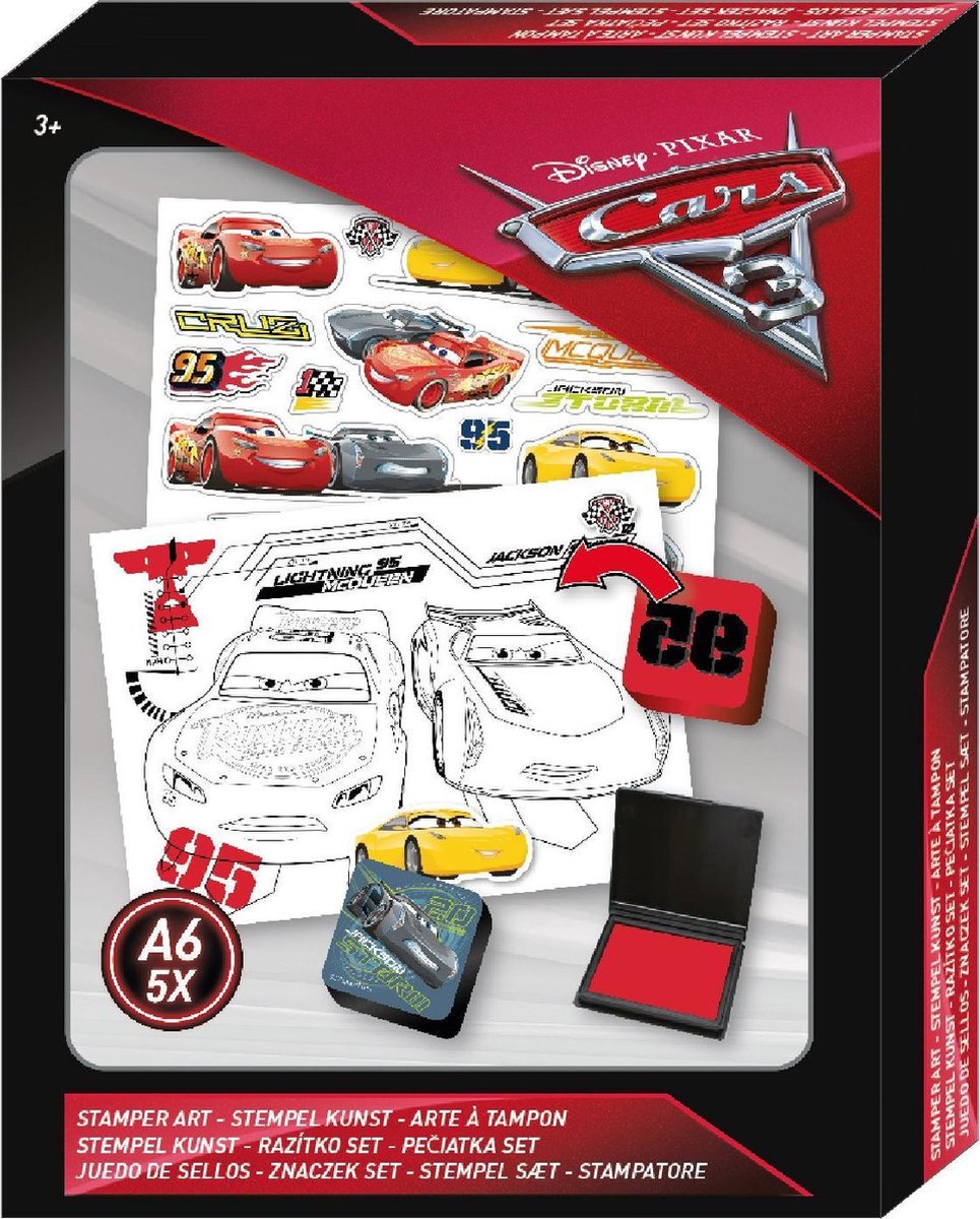 Disney Pixar Cars Krasset voor Kinderen – 16cm | Plaatjes Uitkrassen | Scratching