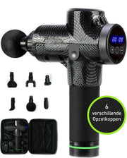 Massagegun S4 versie  - Inclusief 6 verschillende opzetstukken en opbergkoffer