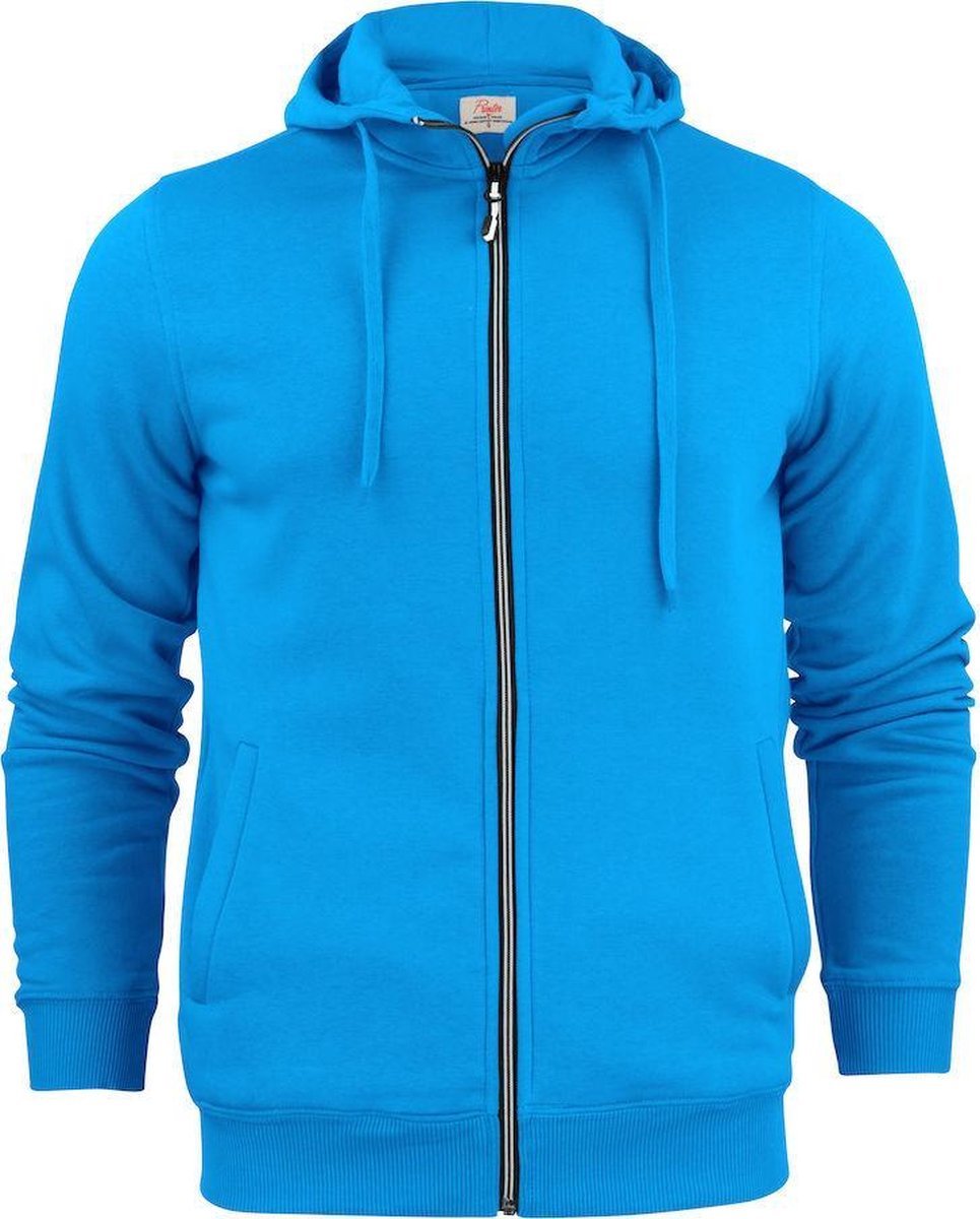 Printer Hooded Sweat Vest Overhead Man 2262051 Oceaanblauw - Maat XXL