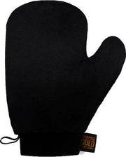 Sosu by SJ - Dripping Gold Black Velvet Mitt - Zelfbruiner handschoen