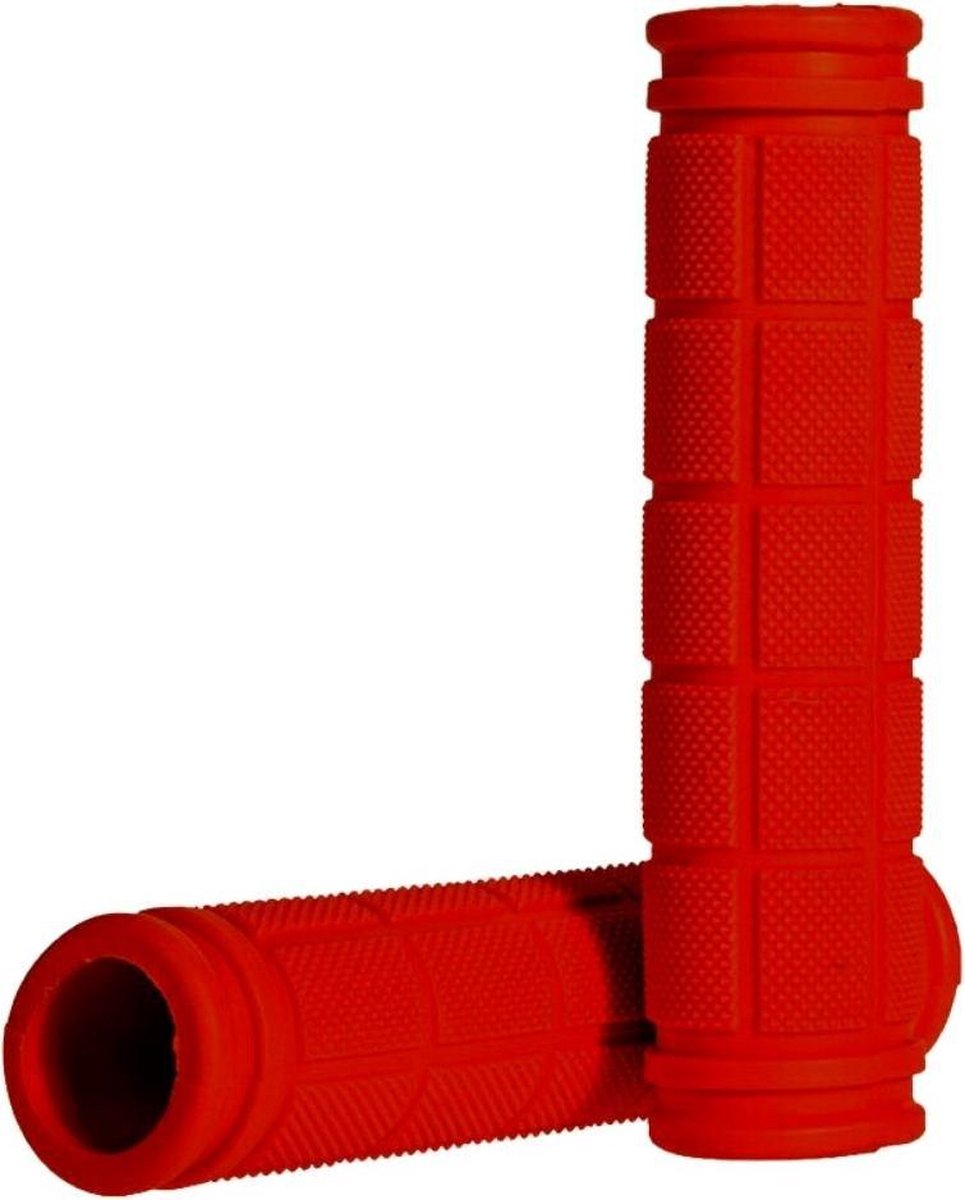 Fietshandvatten - Handvatten - Universeel - Fiets – Mountainbike – Professioneel - Grips - Extra Grip – Fietshandvaten -Handvaten - Handig te monteren - Anti-slip – Fietsen – Stuur – Bikegrips – Rubber – Stevig - Rood