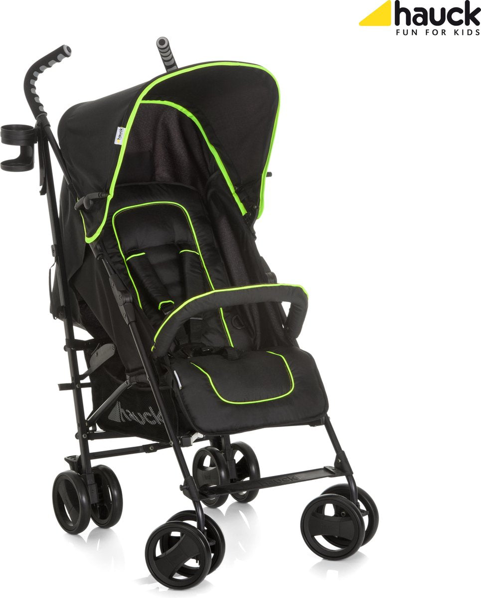Hauck Speed Plus S - Buggy - Caviar/Neon geel