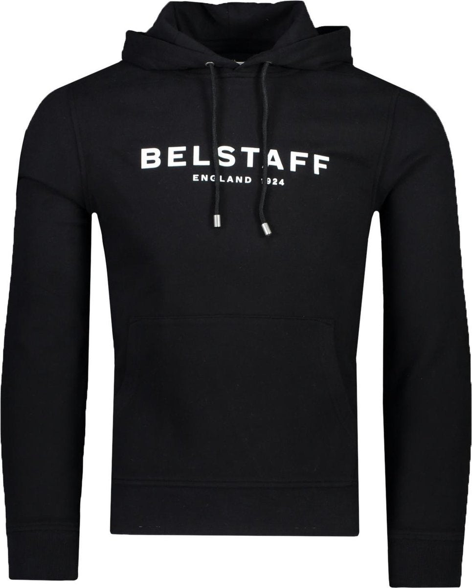 Belstaff Trui Zwart Getailleerd - Maat XXL - Heren - Herfst/Winter Collectie - Katoen