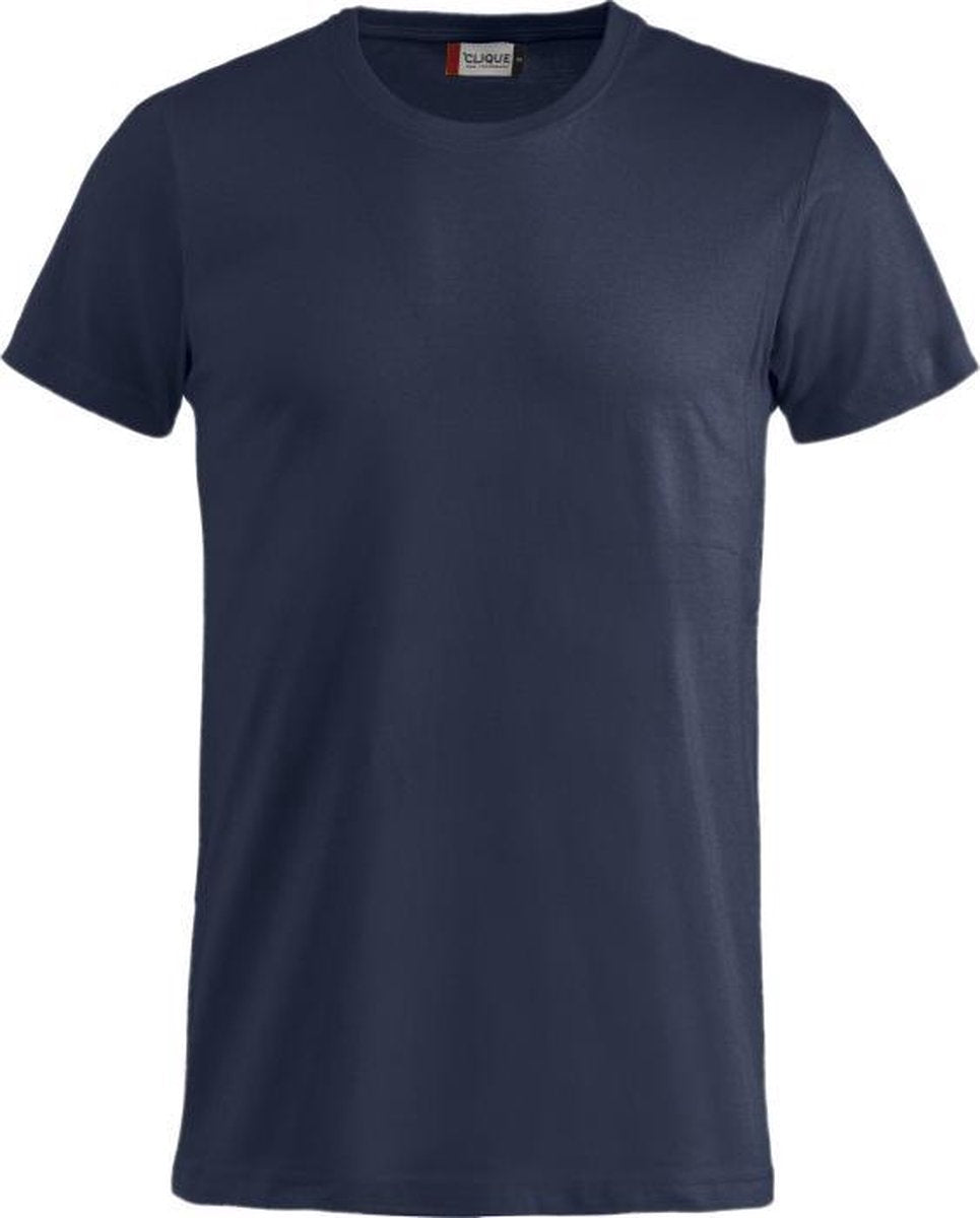 5-Pack Clique basic T-shirt Marineblauw Maat XL