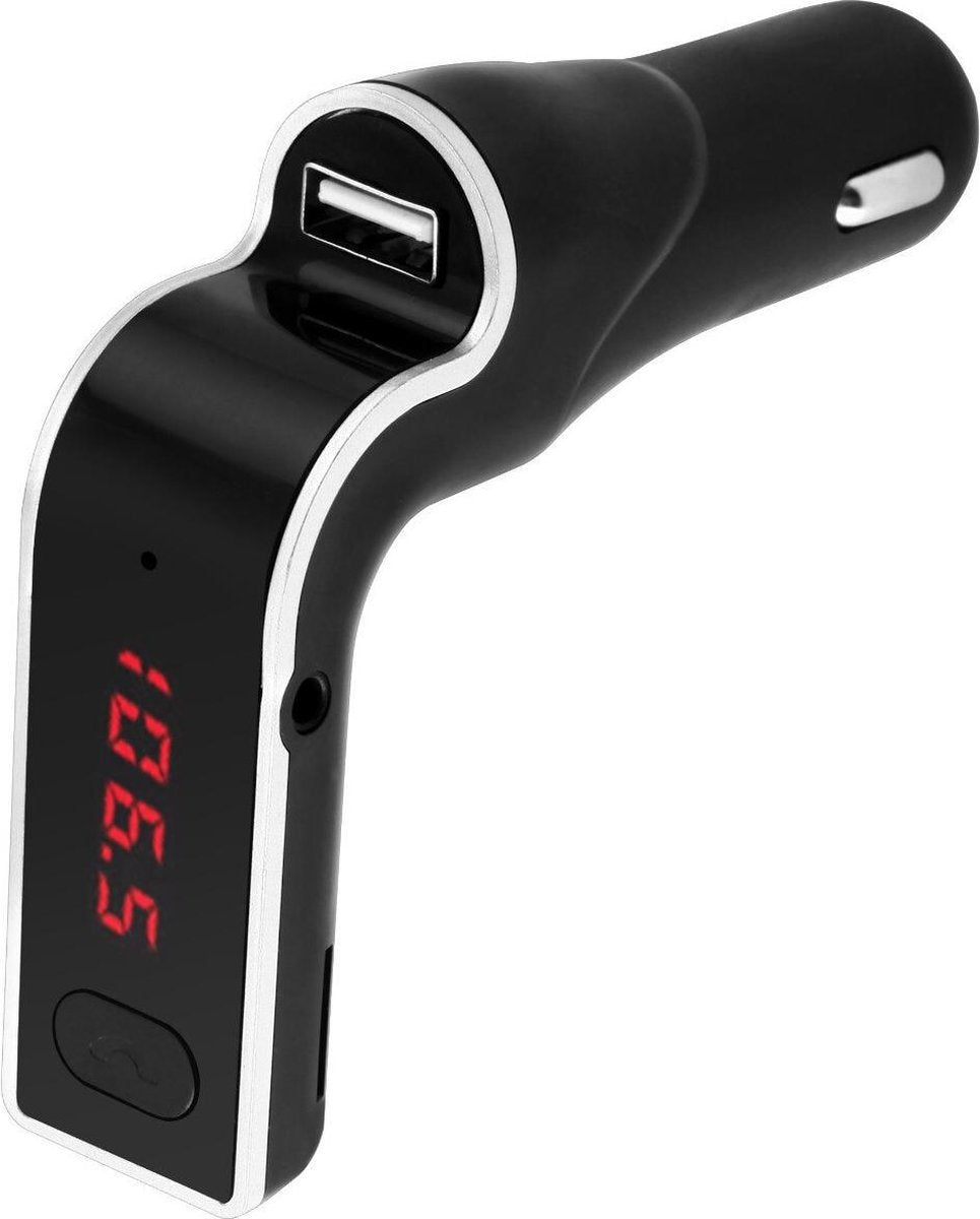DrPhone FM9 - Bluetooth FM Transmitter - USB Poort – Bluetooth Carkit – Handsfree – Zwart